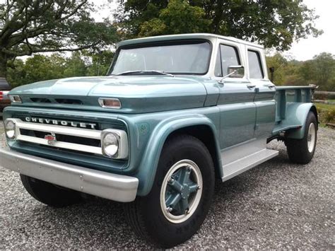 327ci V8 2bbl 185hp. . Chevy c60 crew cab for sale